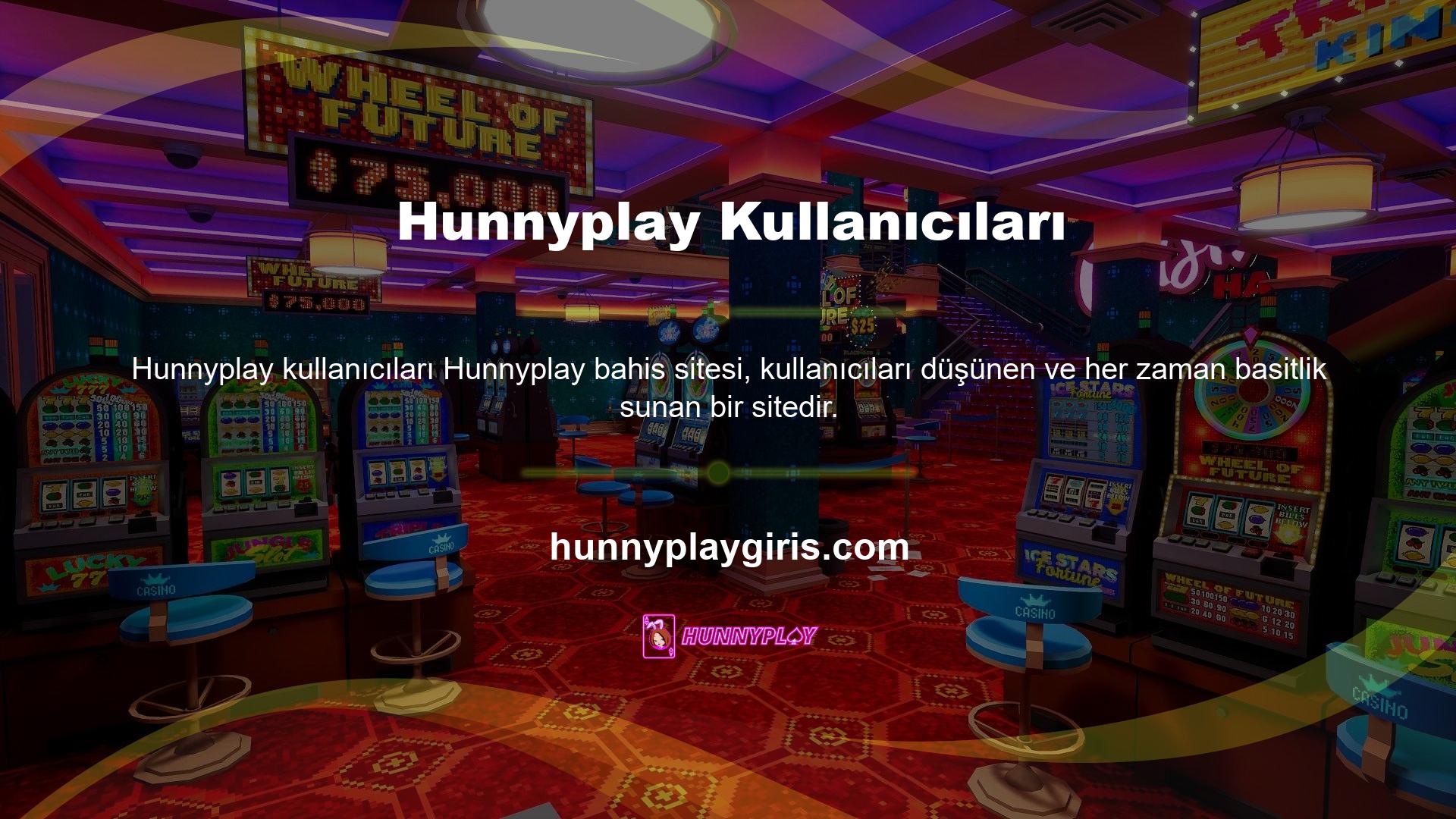 Hunnyplay kayıt süreci için kullanıcılar 18 yaşından büyük kişiler olmalıdır